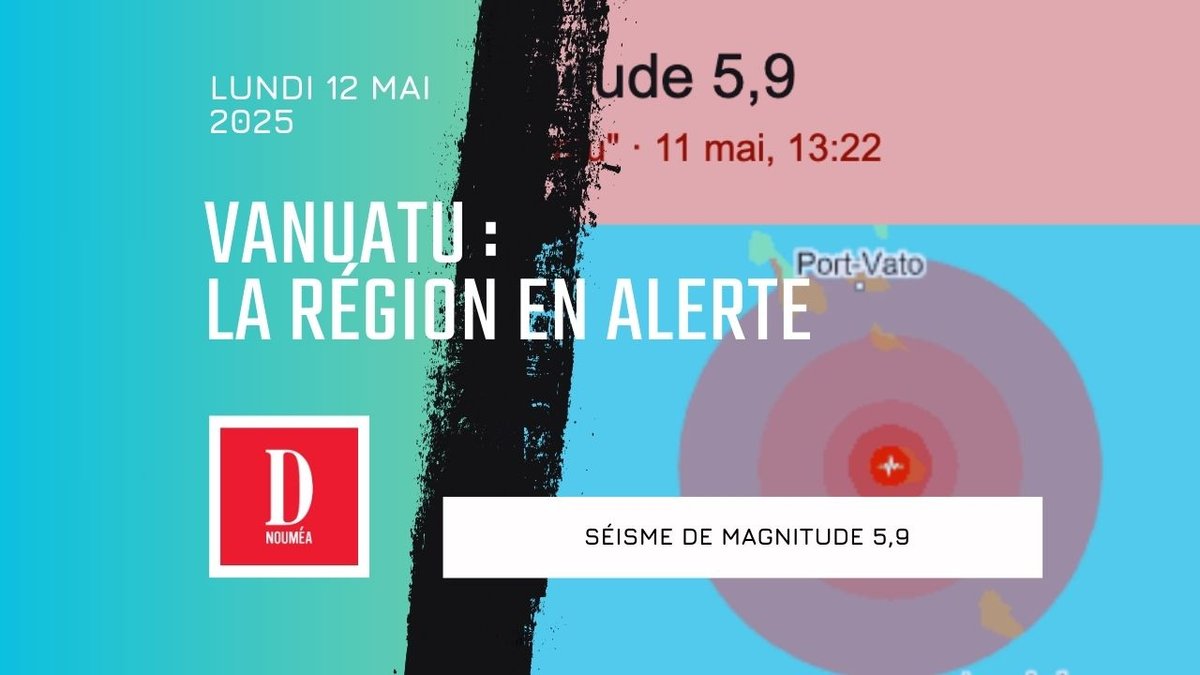 Vanuatu secoué par un séisme de magnitude 5,9 : la région en alerte