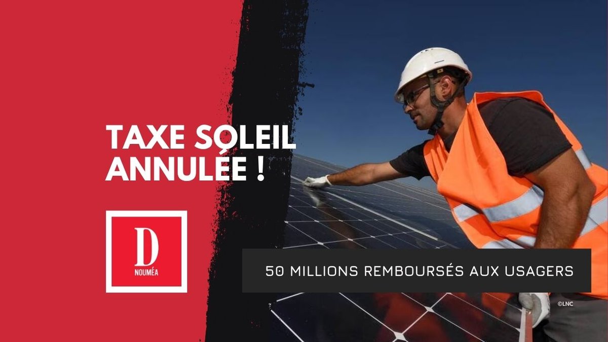 Taxe soleil annulée : 50 millions remboursés aux usagers