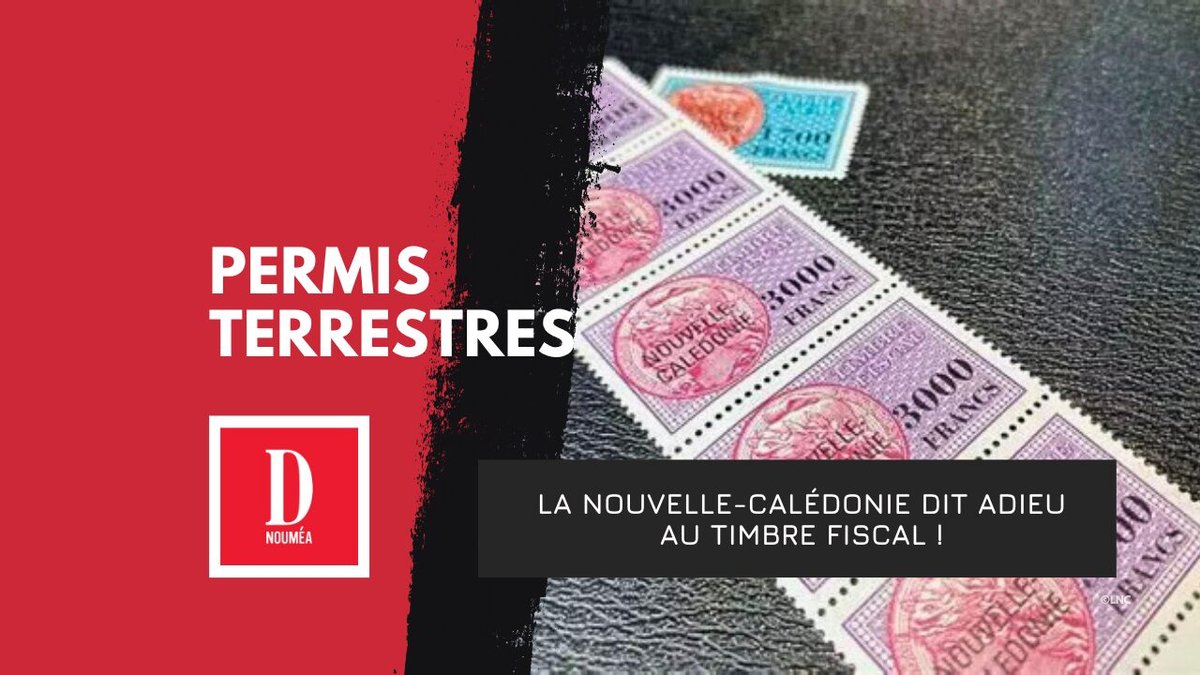Permis : la Nouvelle-Calédonie dit adieu au timbre fiscal !