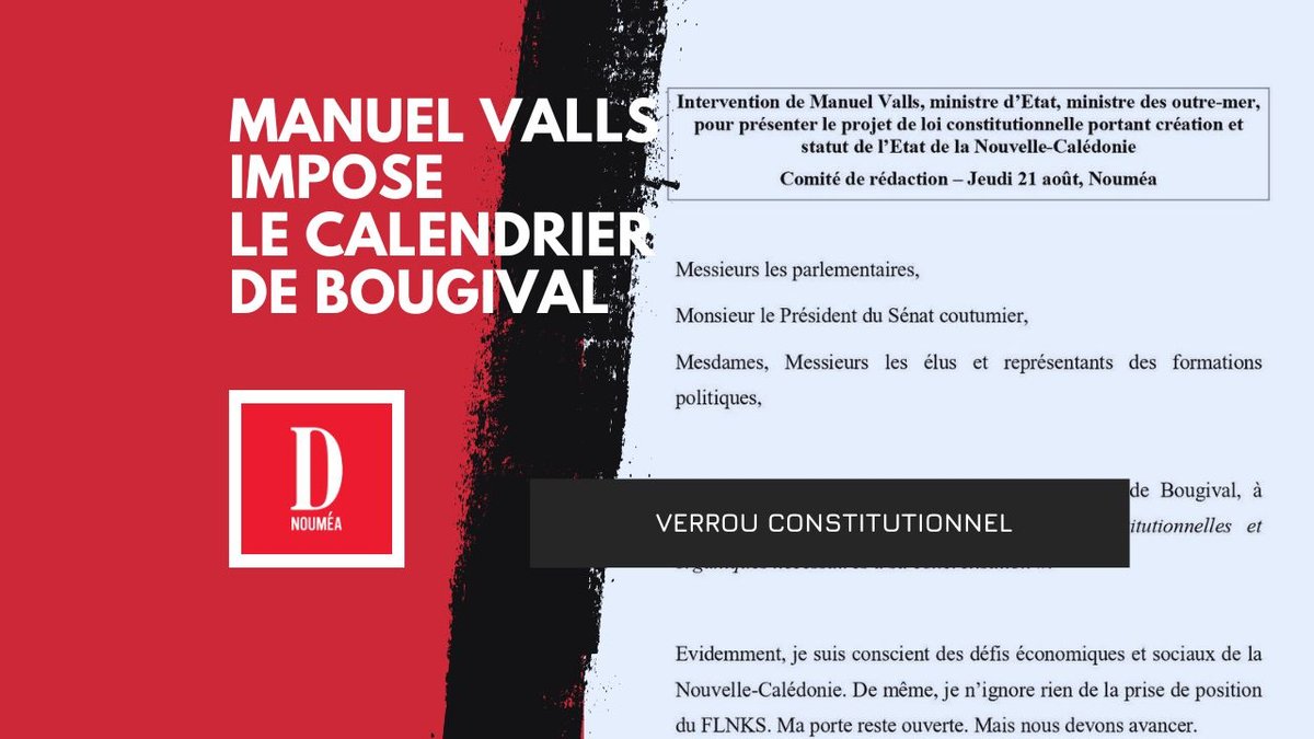 Manuel Valls recadre le FLNKS