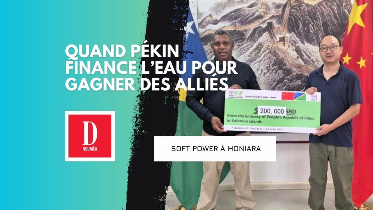 L’eau, nouvel outil du soft power chinois dans le Pacifique