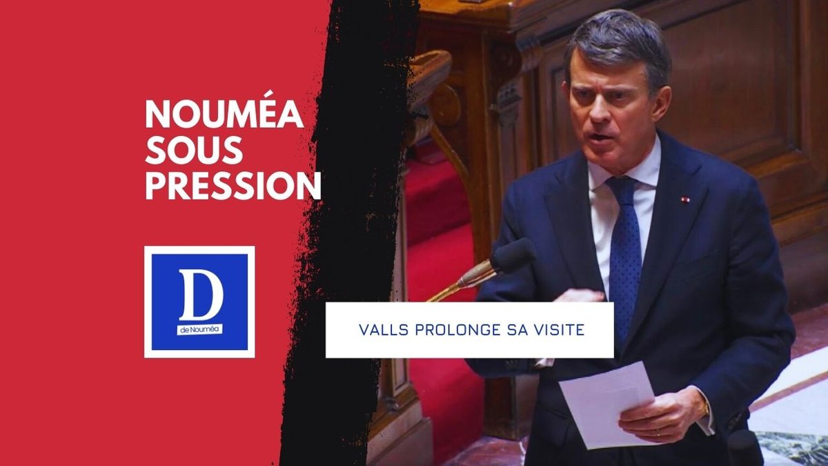 Valls au pas de course en Nouvelle-Calédonie