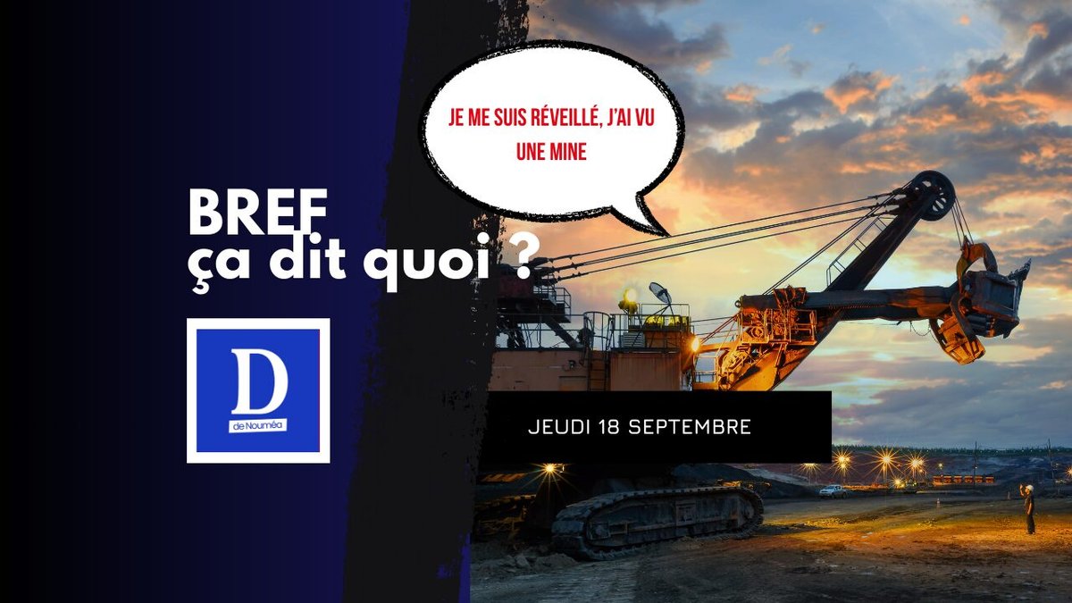 Je me suis réveillé, j’ai vu une mine