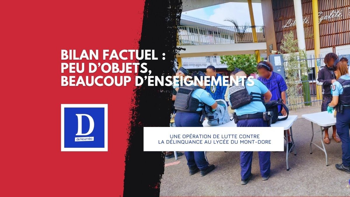 Mont-Dore : fouilles au lycée, cannabis et canif saisis