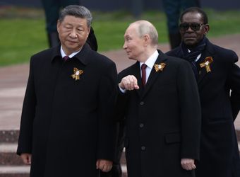 Xi Jinping et Vladimir Poutine le 9 mai 2025 à Moscou.