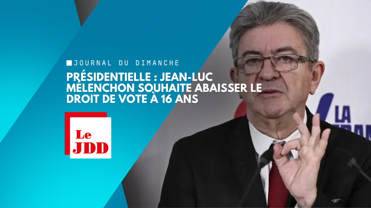 Présidentielle : Jean-Luc Mélenchon souhaite abaisser le droit de vote à 16 ans