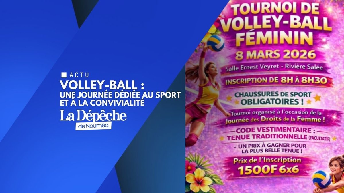 Volley-ball : un Tournoi de la Femme pour célébrer le 8 mars à Nouméa