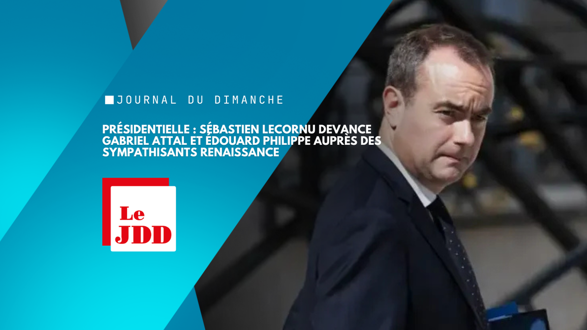 Présidentielle : Sébastien Lecornu devance Gabriel Attal et Édouard Philippe auprès des sympathisants Renaissance