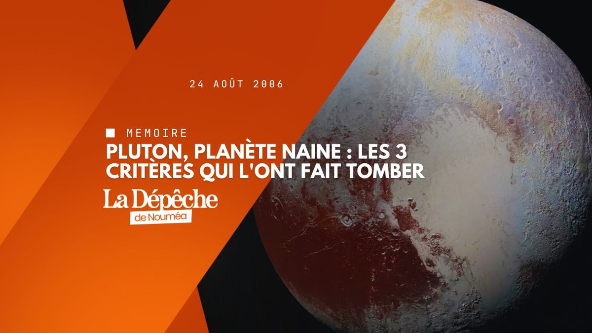 Pourquoi Pluton n'est plus une planète depuis 2006