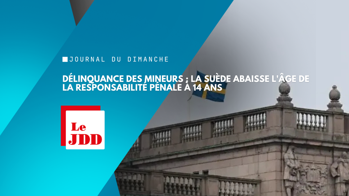 Délinquance des mineurs : la Suède abaisse l'âge de la responsabilité pénale à 14 ans