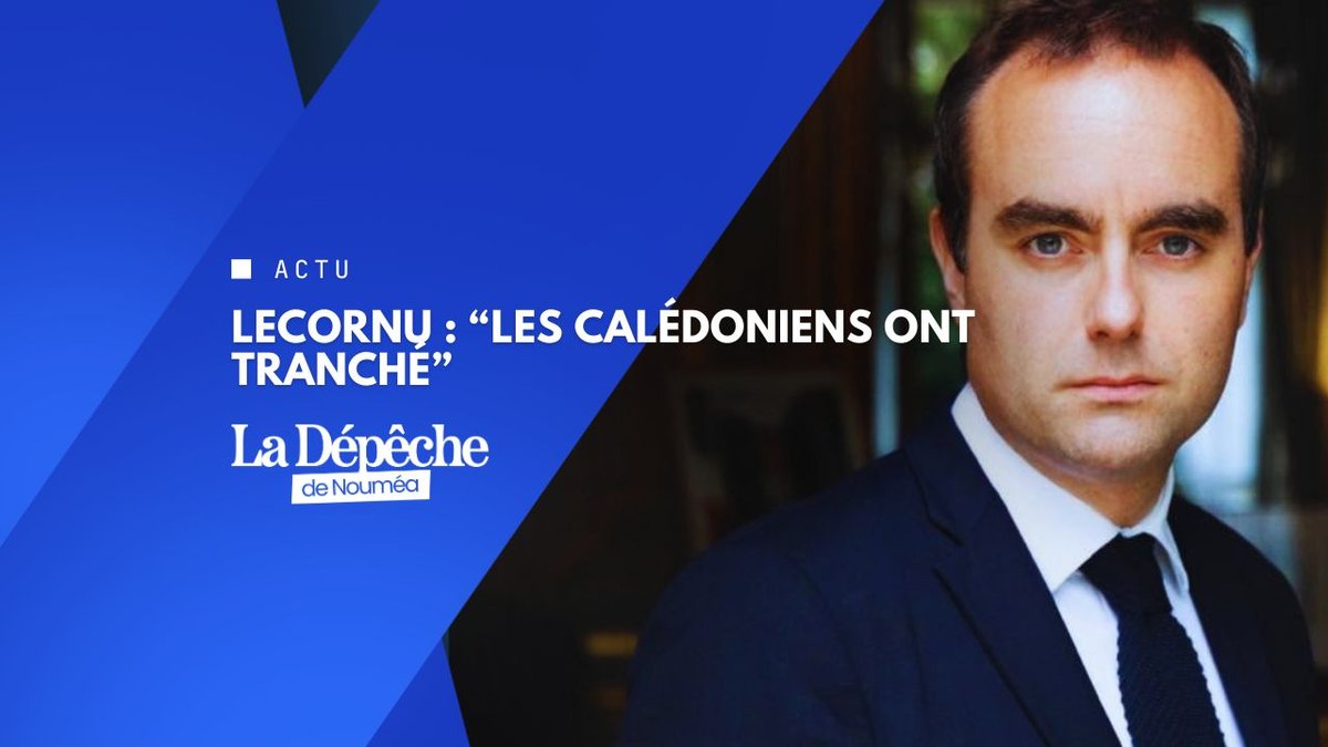 Lecornu : “Il faut agir maintenant”