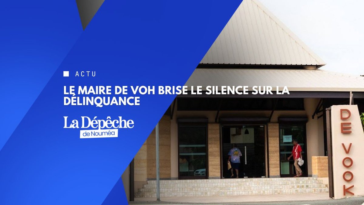Délinquance à Voh : le maire refuse la loi de l'impunité