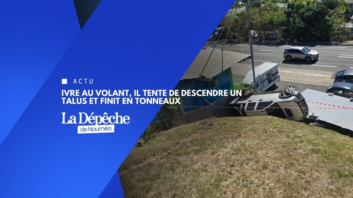 Ivre au volant, il tente de descendre un talus et finit en tonneaux