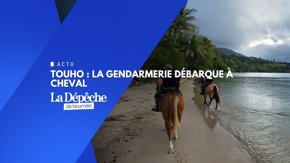 Ils patrouillent à cheval à Touho