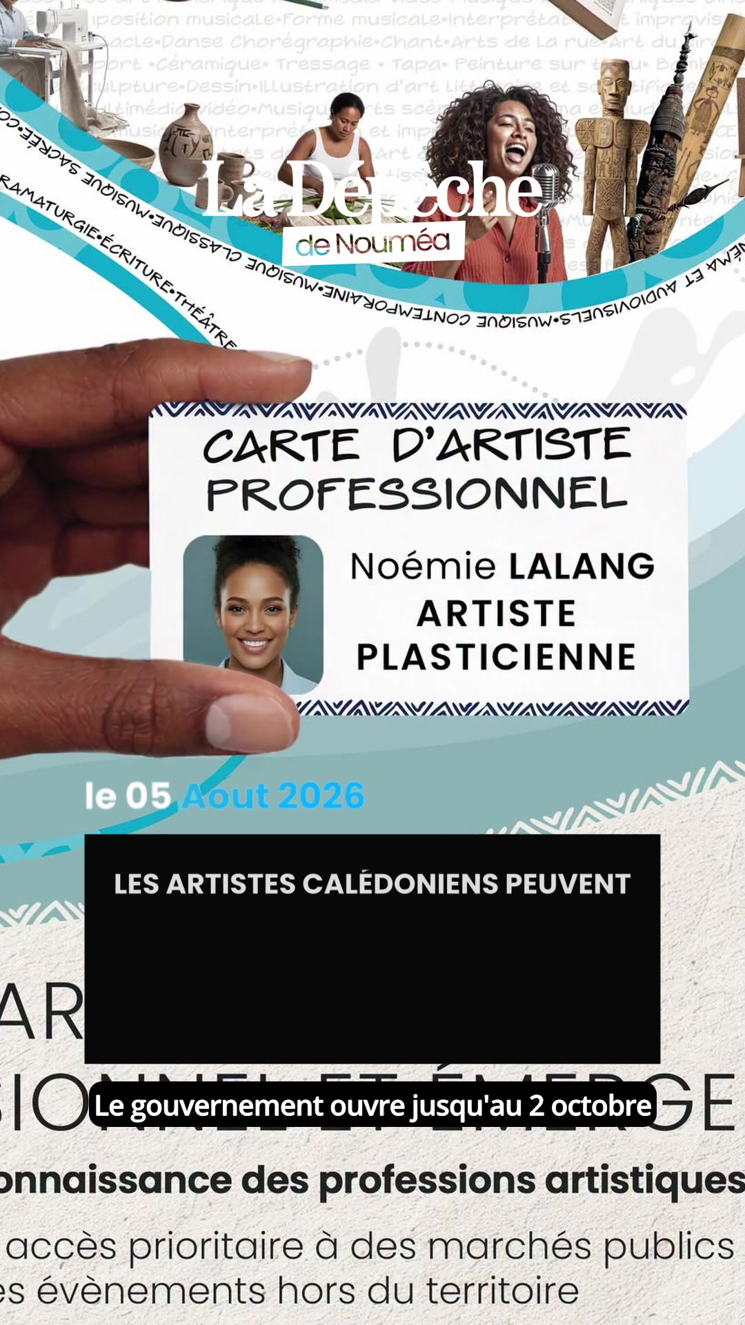 Artistes calédoniens, cette carte peut changer votre carrière : voici comment l'obtenir avant le 2 octobre !      📎 Lien en bio