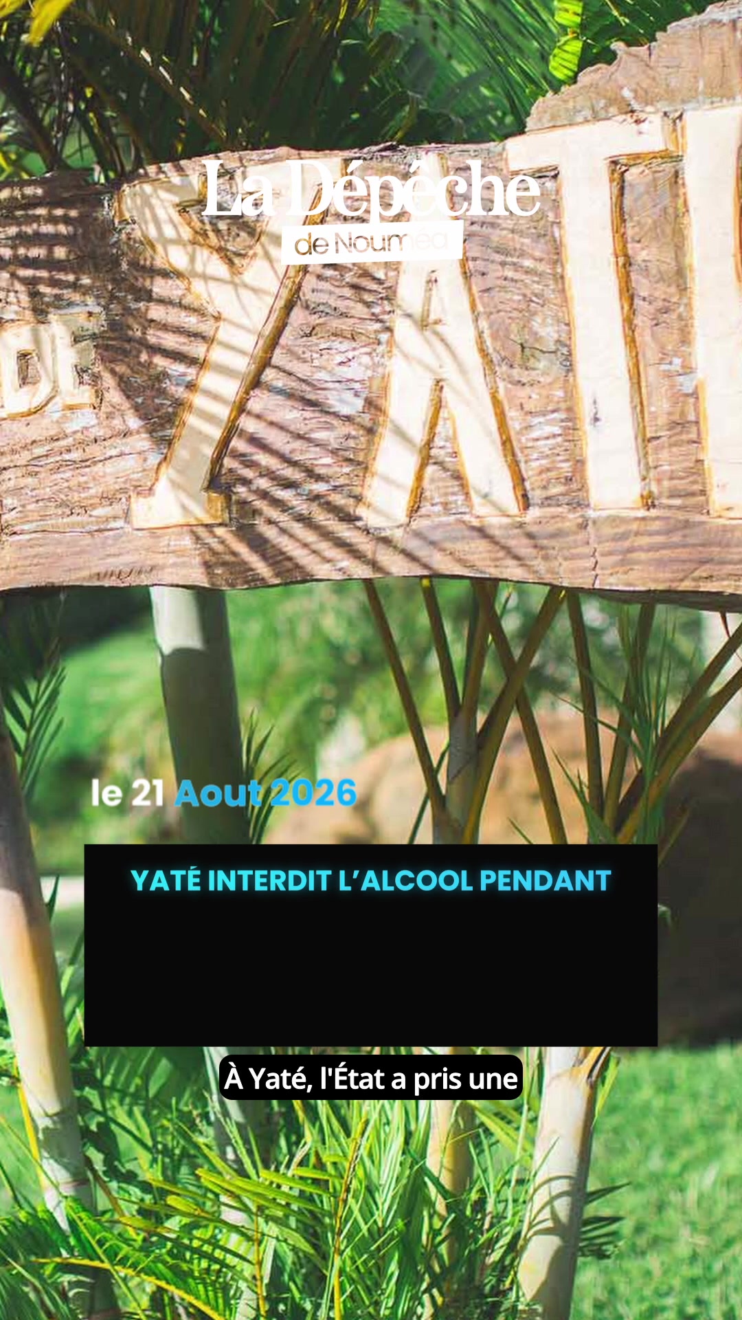 Yaté sous cloche : zéro alcool pendant 3 jours, l'État a tranché juste avant la fête du patrimoine.      📎 Lien en bio