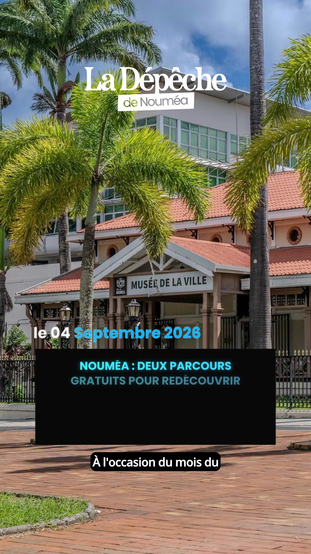 Vous passez devant cette façade tous les jours, mais connaissez-vous vraiment son histoire de bagne ? Nouméa vous ouvre ses secrets, gratuitement, deux samedis de suite 👀      📎 Lien en bio