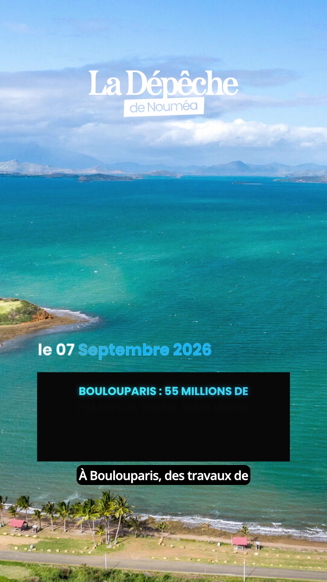 55 millions de francs de travaux, et la commune n'en paie même pas un quart : voici comment Boulouparis fait mentir la crise 👇🛣️      📎 Lien en bio