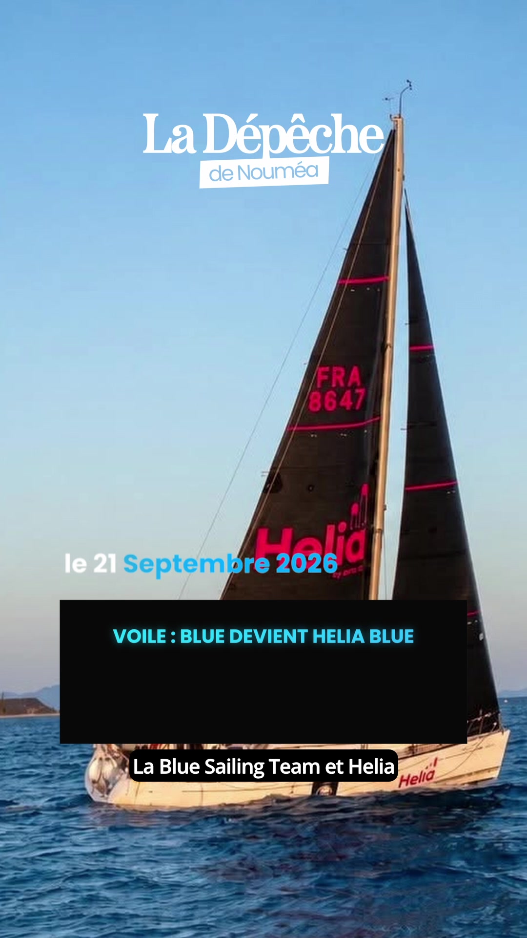 Le voilier BLUE change de nom et vise encore plus haut : découvrez le nouveau partenariat qui fait vibrer le lagon calédonien !      📎 Lien en bio
