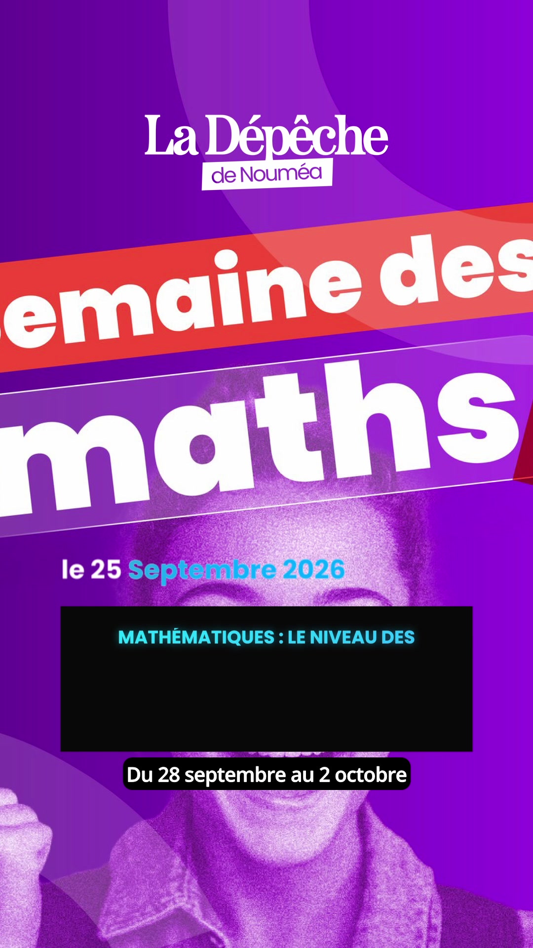 2 élèves sur 3 arrivent au collège avec un niveau faible en maths, la Semaine des mathématiques tente de renverser la tendance dès lundi !      📎 Lien en bio