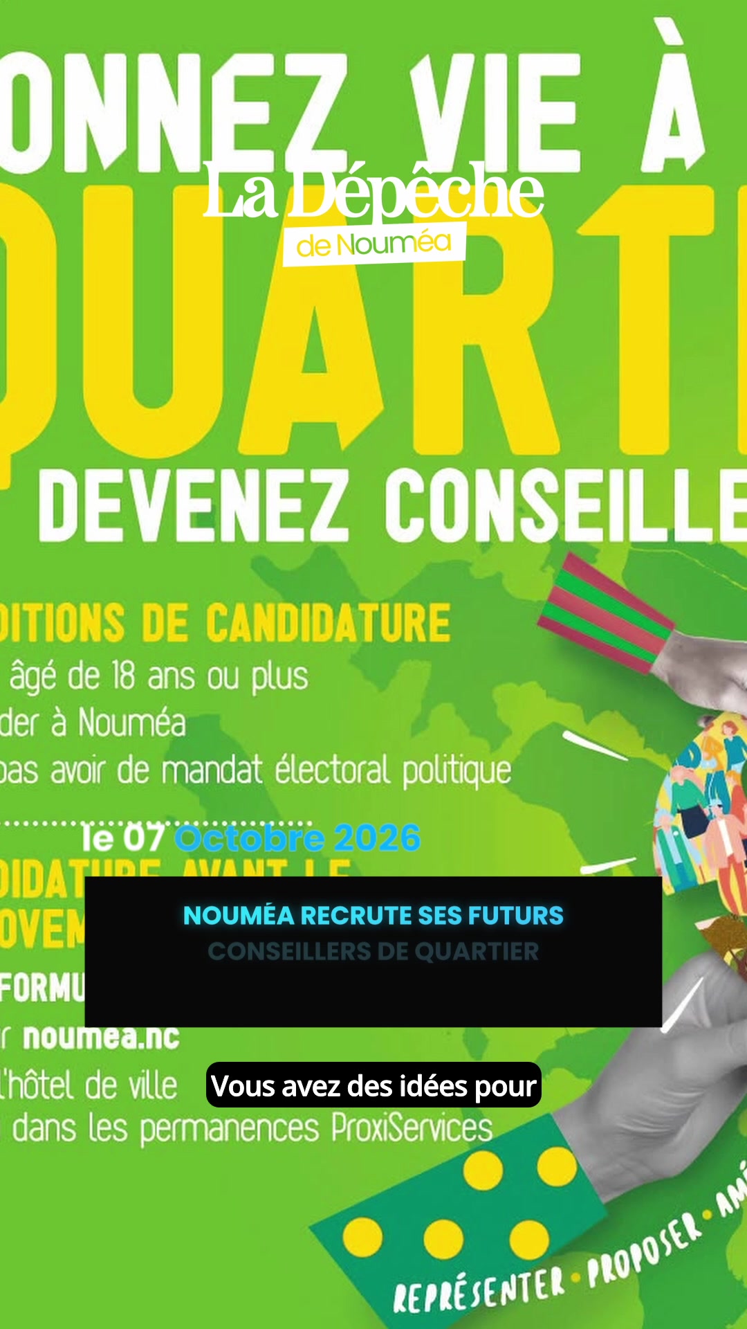 Envie de faire bouger ton quartier à Nouméa : et si tu passais à l’action en rejoignant un conseil de quartier ?     📎 Lien en bio
