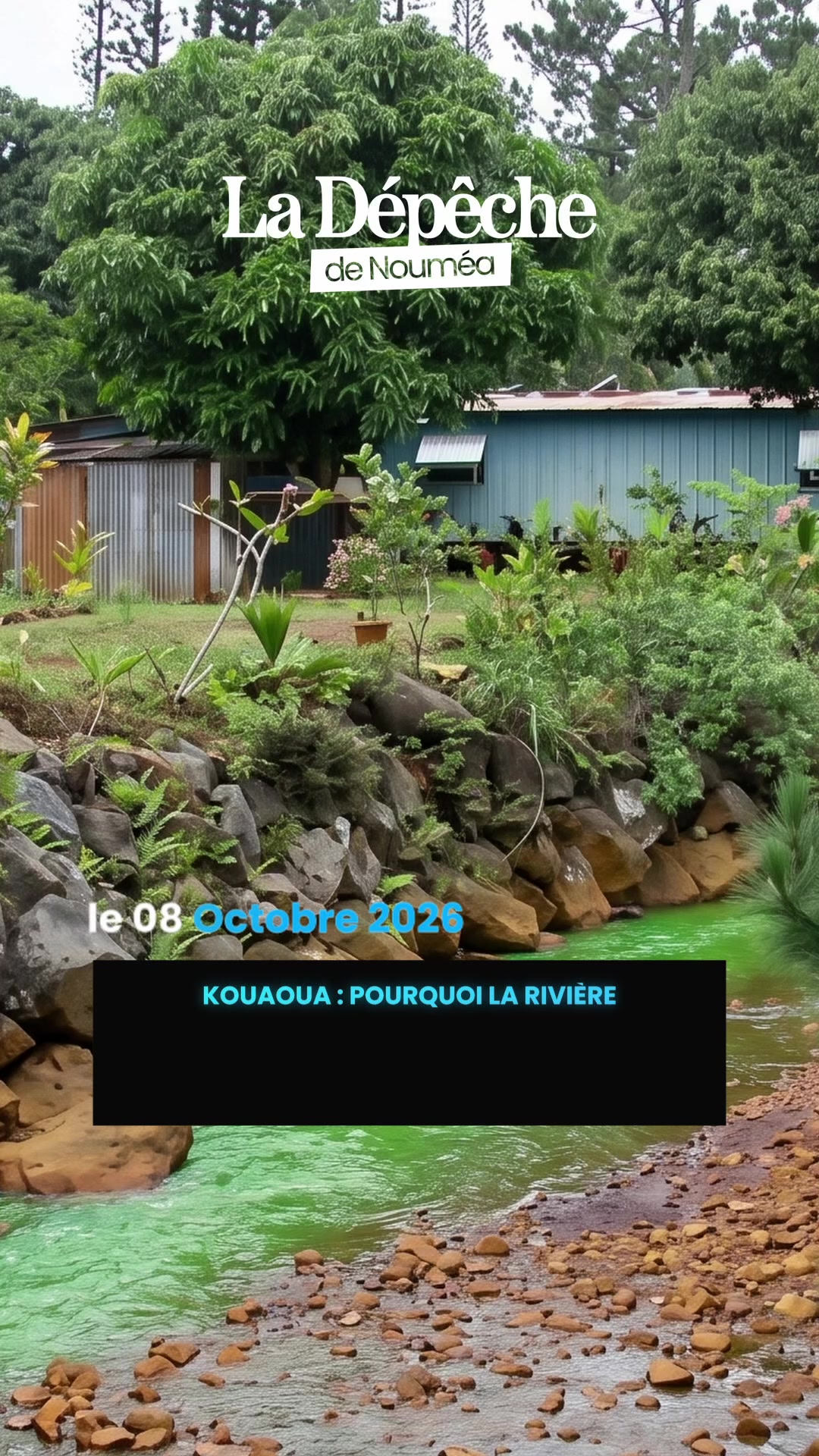 La rivière de Kouaoua va virer au vert : on vous explique ce test prévu pour mieux comprendre le parcours de l’eau ! 💚      📎 Lien en bio