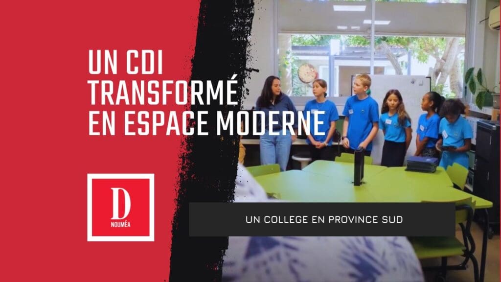 Un CDI transformé en espace moderne au cœur d’un collège