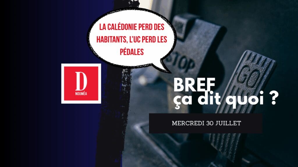 La Calédonie perd des habitants, L’UC perd les pédales