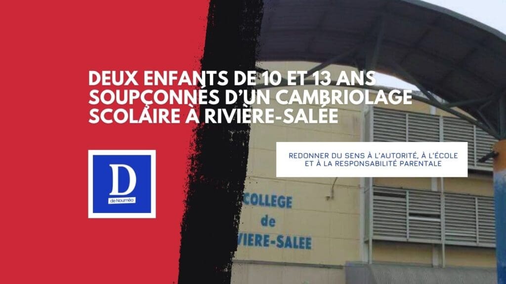 Collège de Rivière-Salée : quand l’enfance bascule dans la délinquance